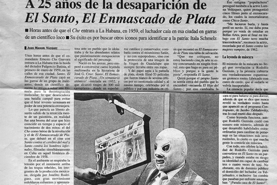 A 20 años de la desaparición de El Santo, el Enmascarado de plata, por Juan Manuel Vázquez / La Jornada