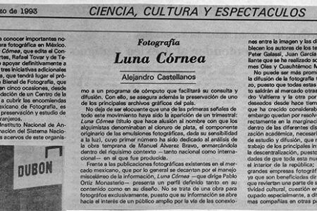 Luna Córnea, por Alejandro Castellanos / unomásuno