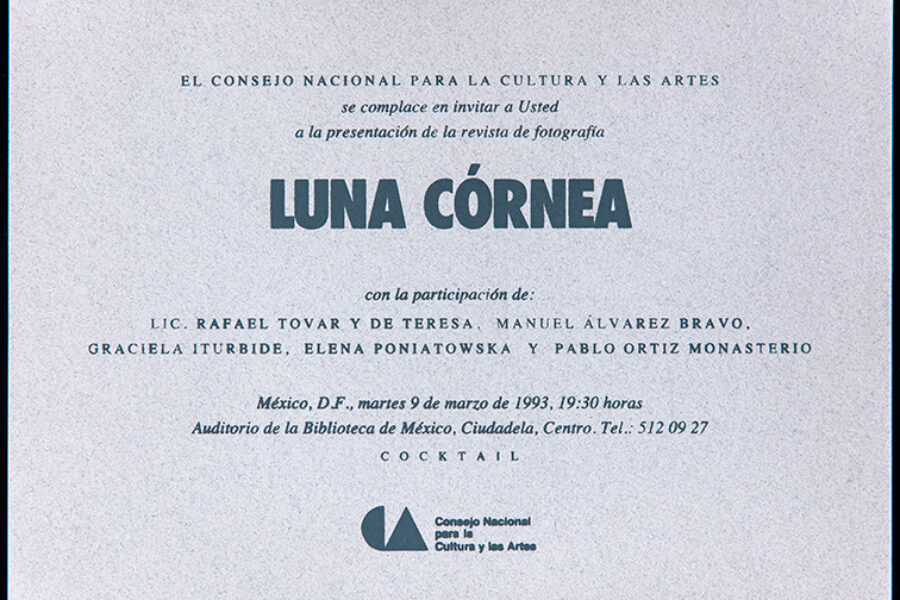 Invitación al lanzamiento de la revista Luna Córnea / Archivo revista Luna Córnea