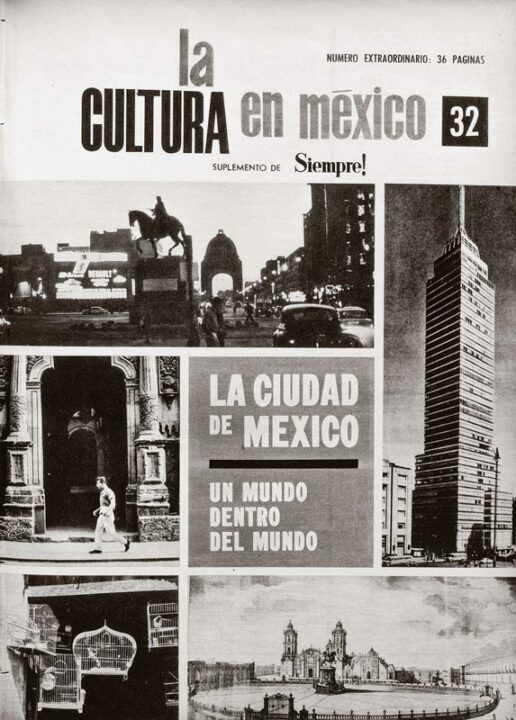Portada diseñada por Vicente Rojo para el número 32 de La Cultura en México, que se publicó con la fecha el 26 de septiembre de 1962. Archivo hemerográfico de la revista Siempre!