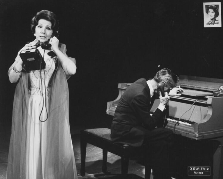 Ángel Otero. Libertad Lamarque y Agustín Lara en El programa oro, 24 de marzo de 1961. Colección Mil Nubes-Foto. Cortesía Roberto Fiesco.